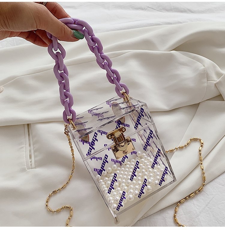 新款女士挎包，手提包，透明包包详情图3