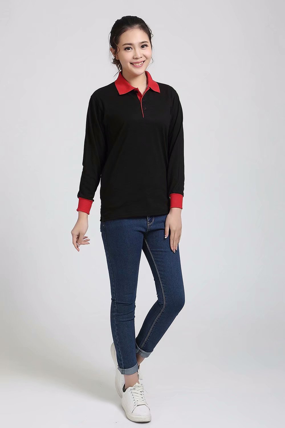 Western restaurant waiter uniform T-shirt short sleeves hotpot restaurant fast food restaurant cake bakery uniform long sleeves thumbnail