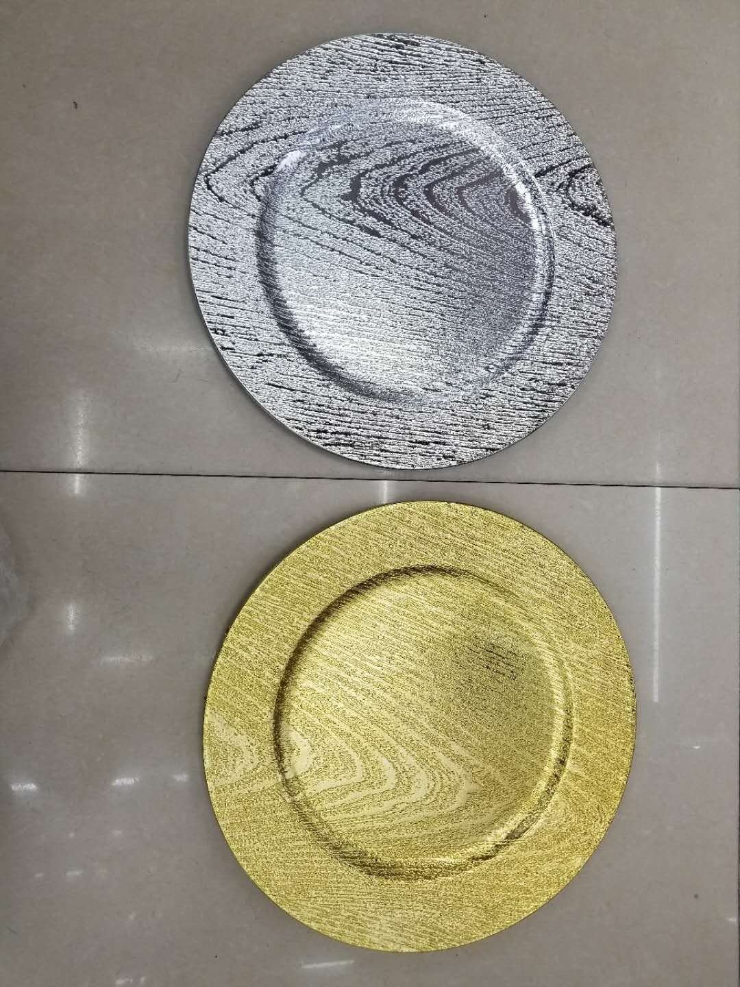 Plastic gold-plated plate detail image 4