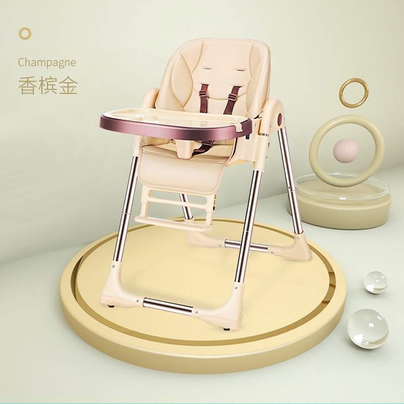 义乌好货儿童多功能餐椅0产品材质：环保pp+不锈钢管+pu垫详情图3