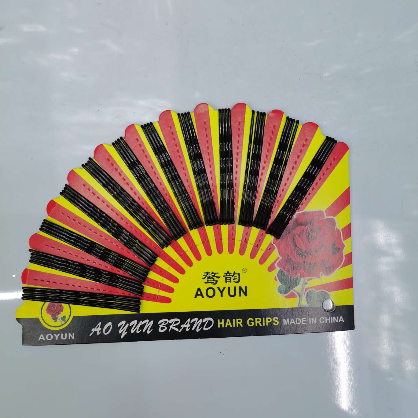 边夹黑色大发夹盘发夹子一板48个产品图