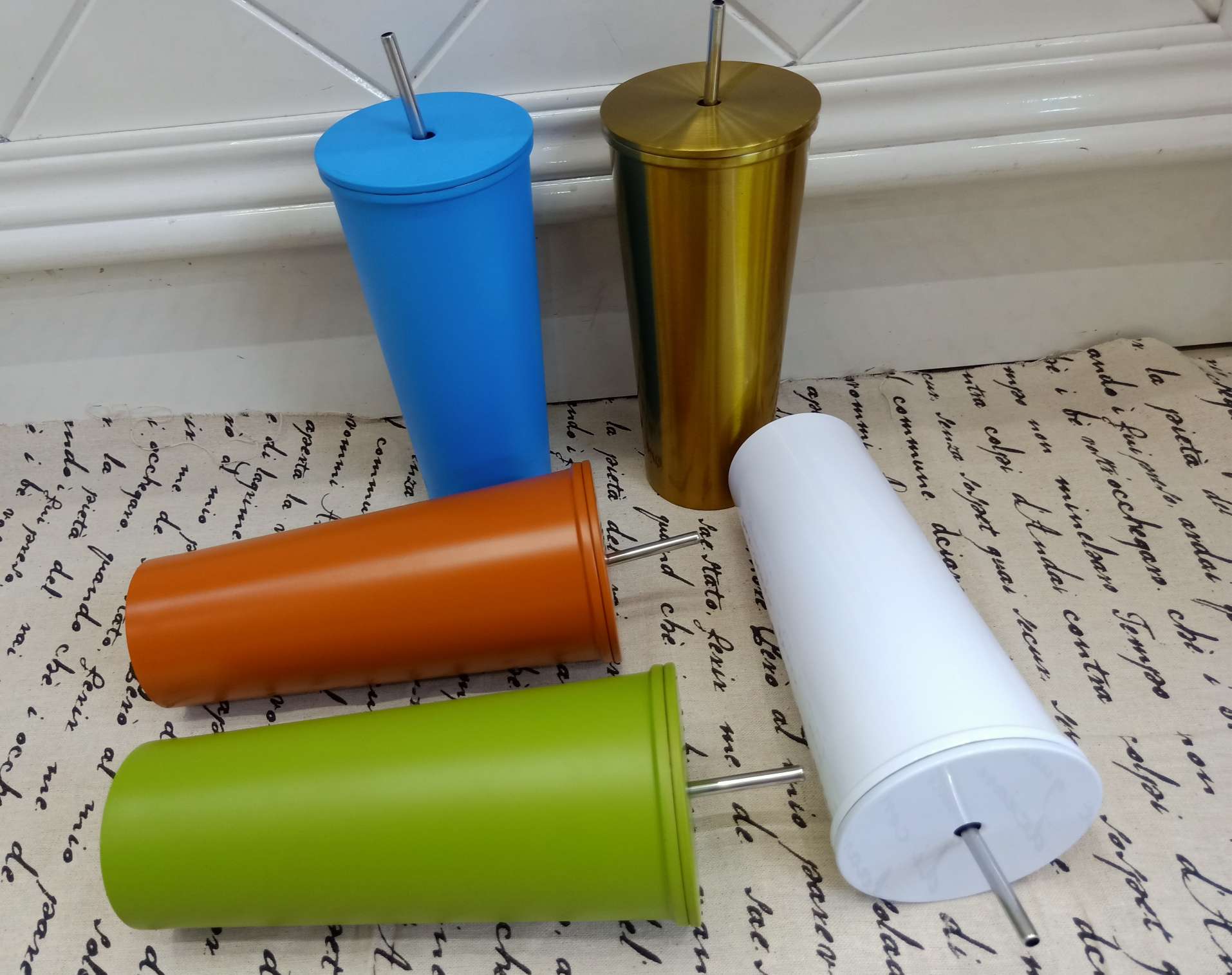 优质环保不锈钢双层真空保温保冷咖啡吸管杯详情图3