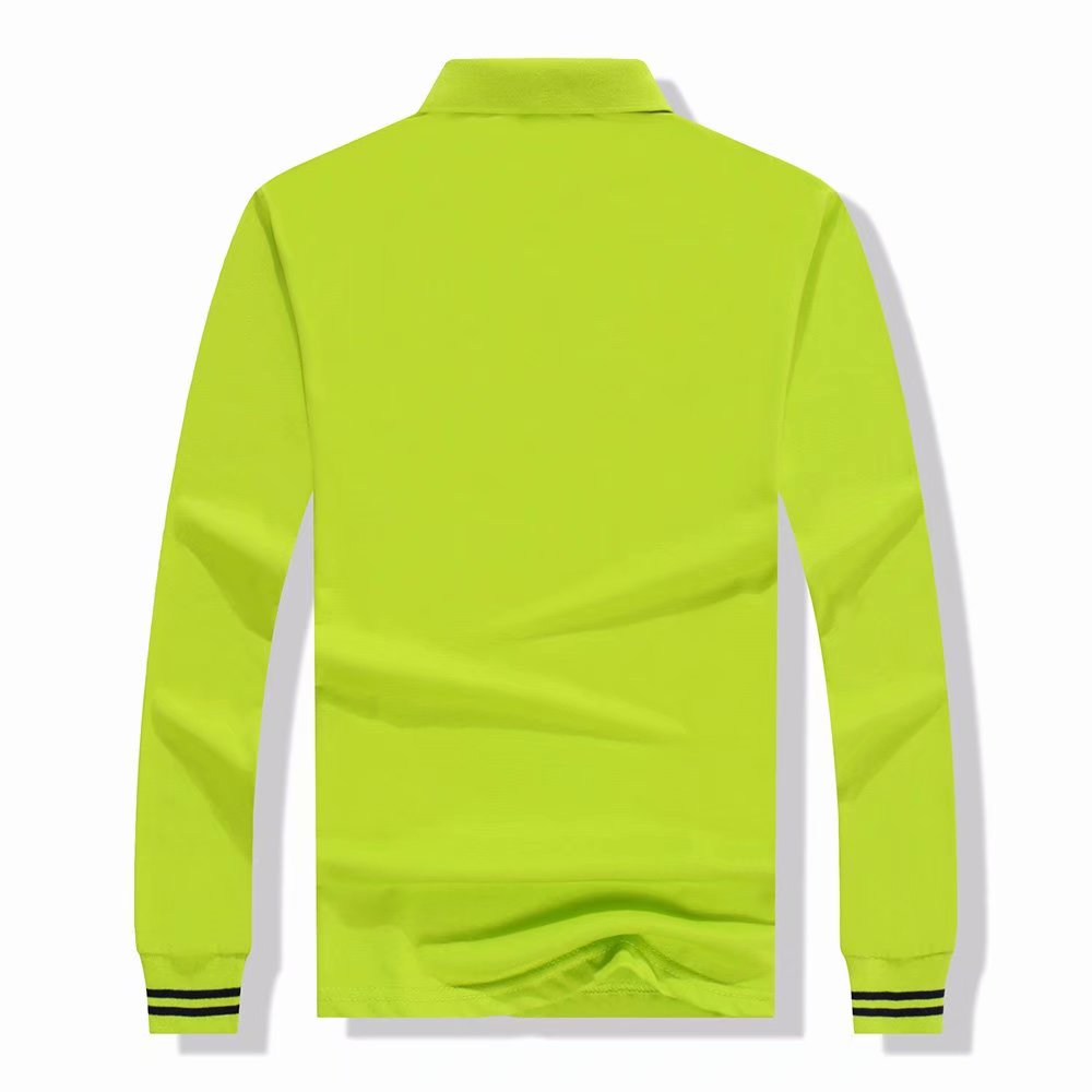 Long sleeve POLO shirt custom made pure cotton company work clothes custom loose-fitting T-shirts working clothes t-shirts printed logo details Picture