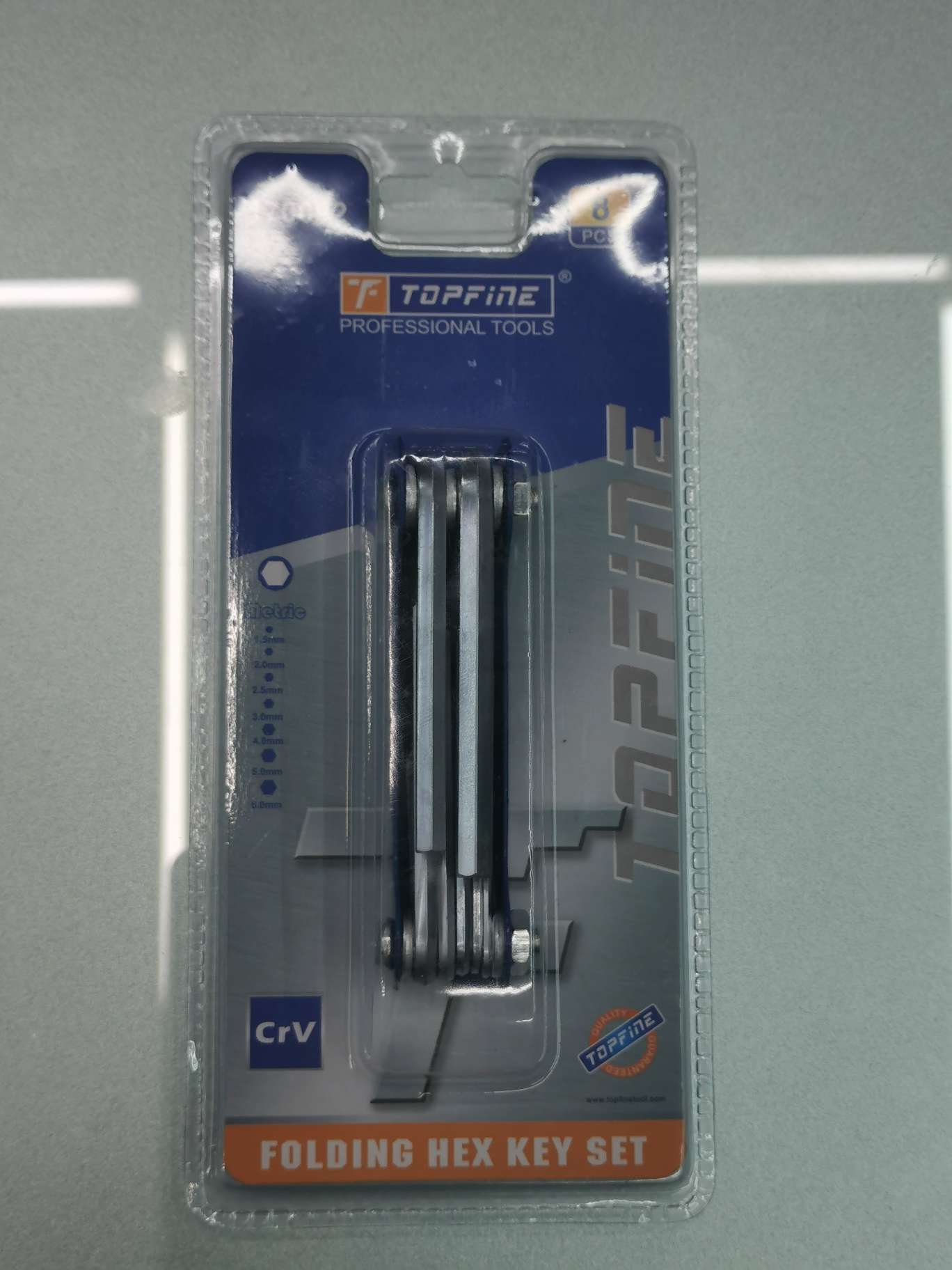 折叠平头内六角扳手8pcs规格:T9.T10.T15.T20.T25.T27.T30.T40.产品图