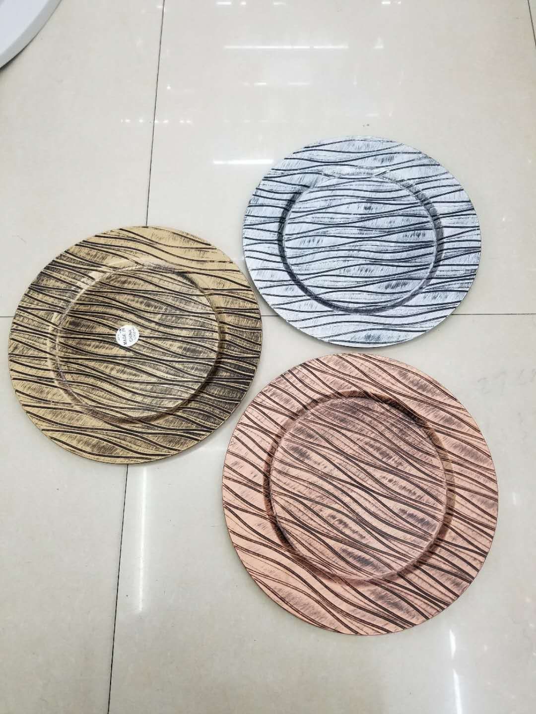 Plastic antique plate, melamine tableware set, resin plate combination, high-end durable plate, household tableware tray detail image 3