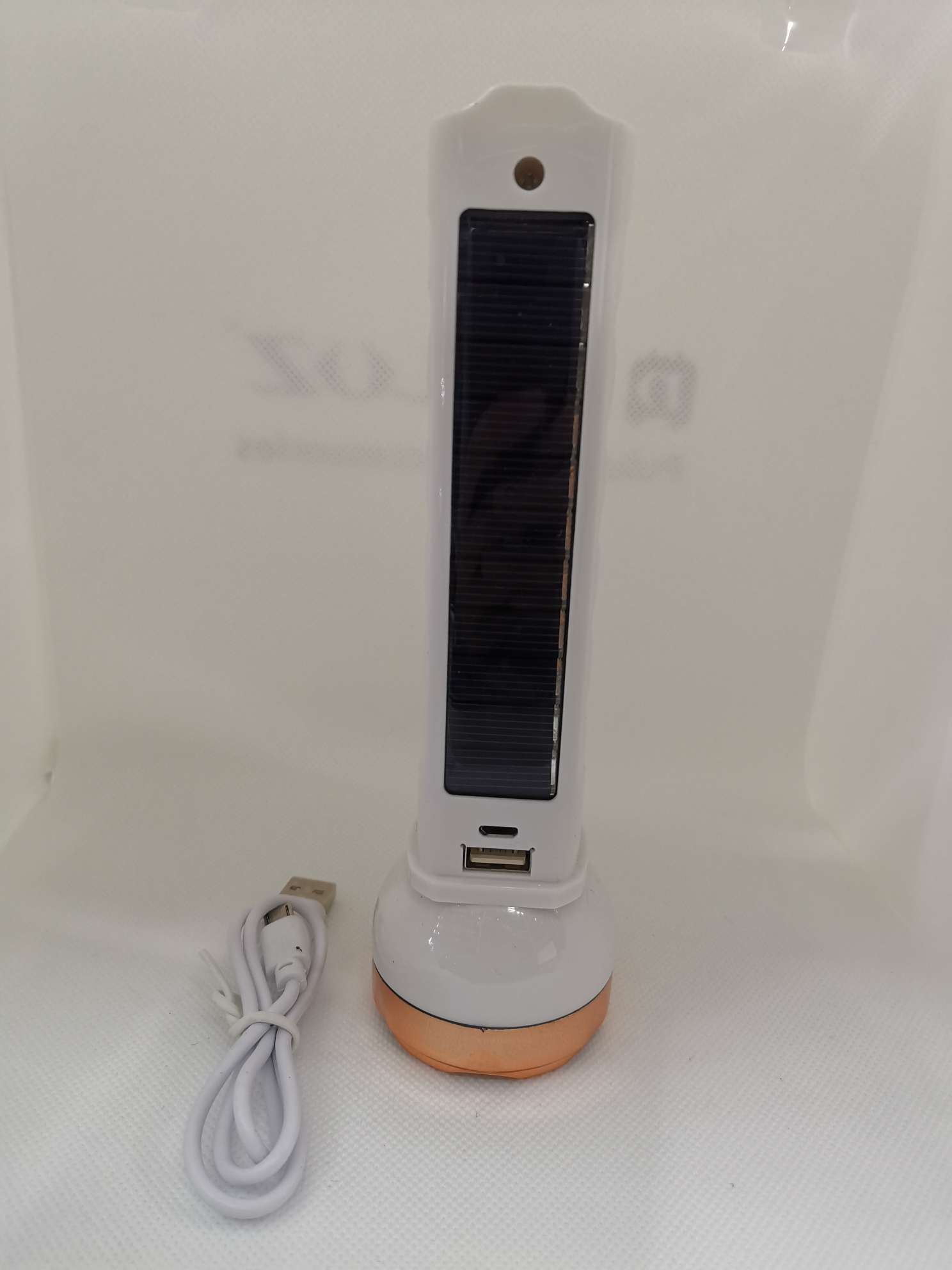 2080 rechargeable solar flashlight details Picture