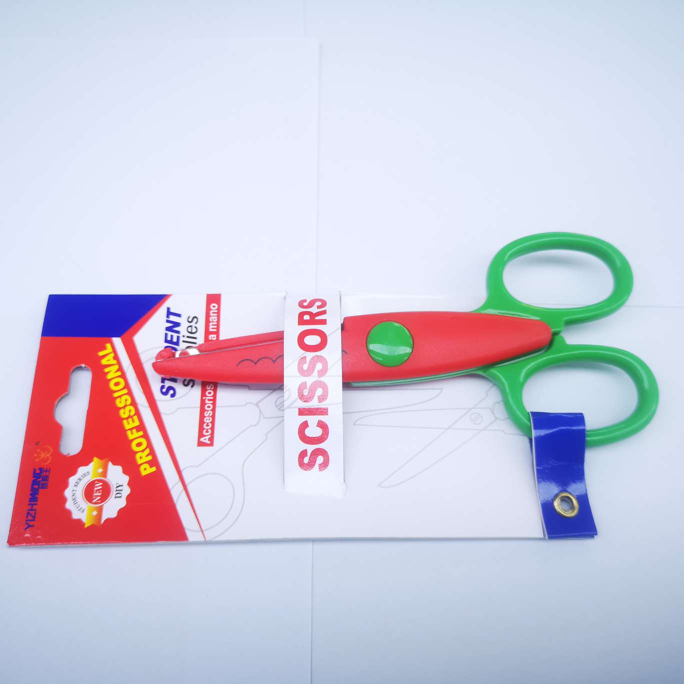 Yizhi King 7002D nail Card Scissors, 16 pieces per box, each box mixed in color, product size 13.5*6 detail image 1