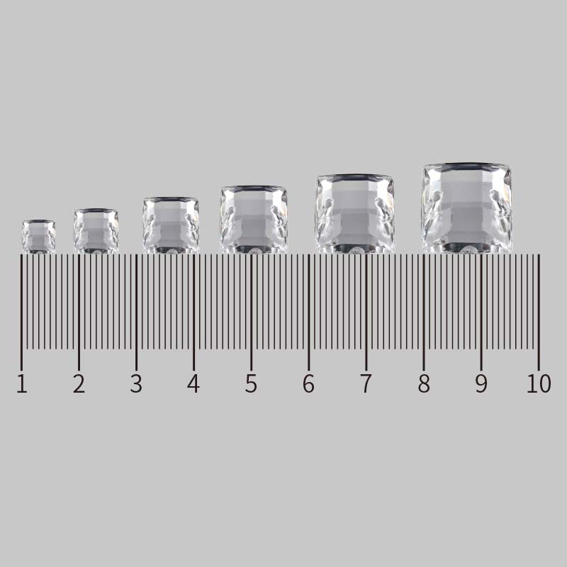 Wholesale acrylic drill 8*8 square with double holes, white, 2000 sets, imitation Taiwan square with double holes hand-sewn drill, diy clothing and accessory materials factory undefined