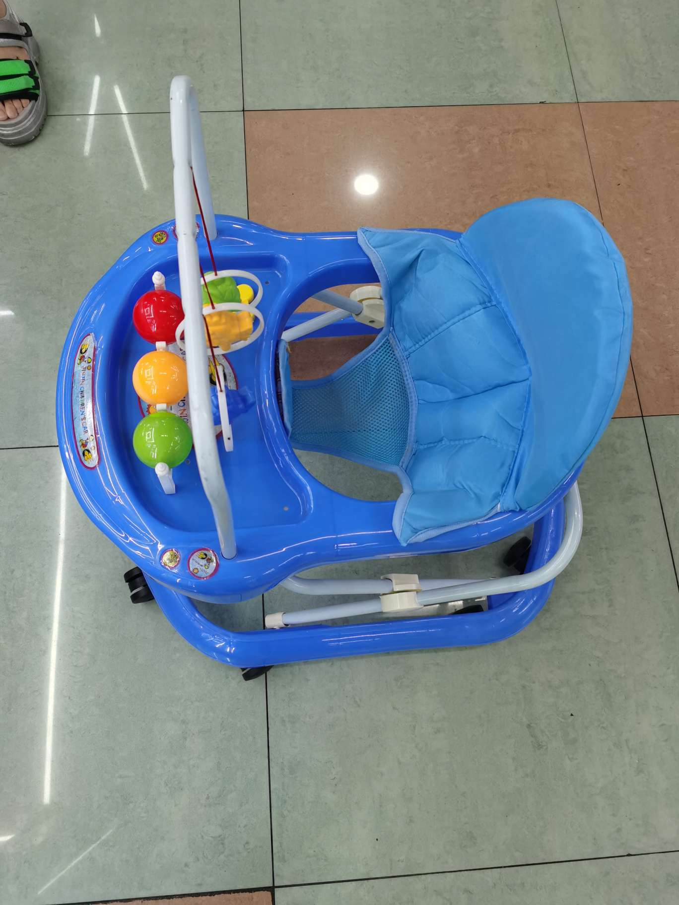 The bell of a children's baby walker