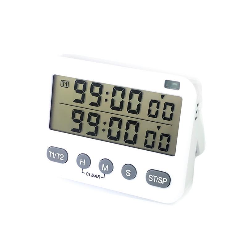 The super-long 99-hour timing range learning cycle timer reminder student time manager can mute 2 sets of timing kitchen baking alarm clocks Item Picture