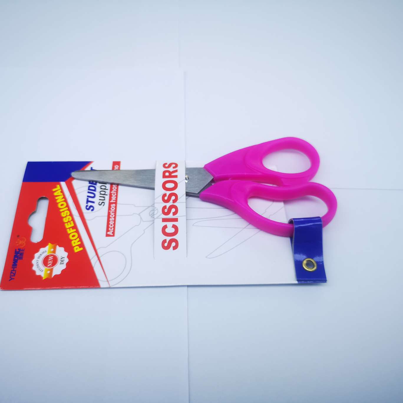 Yizhi King 7010-D Nail Card Scissors, 24 pieces per box, each box mixed in color, product size 13.5*6 detail image 4