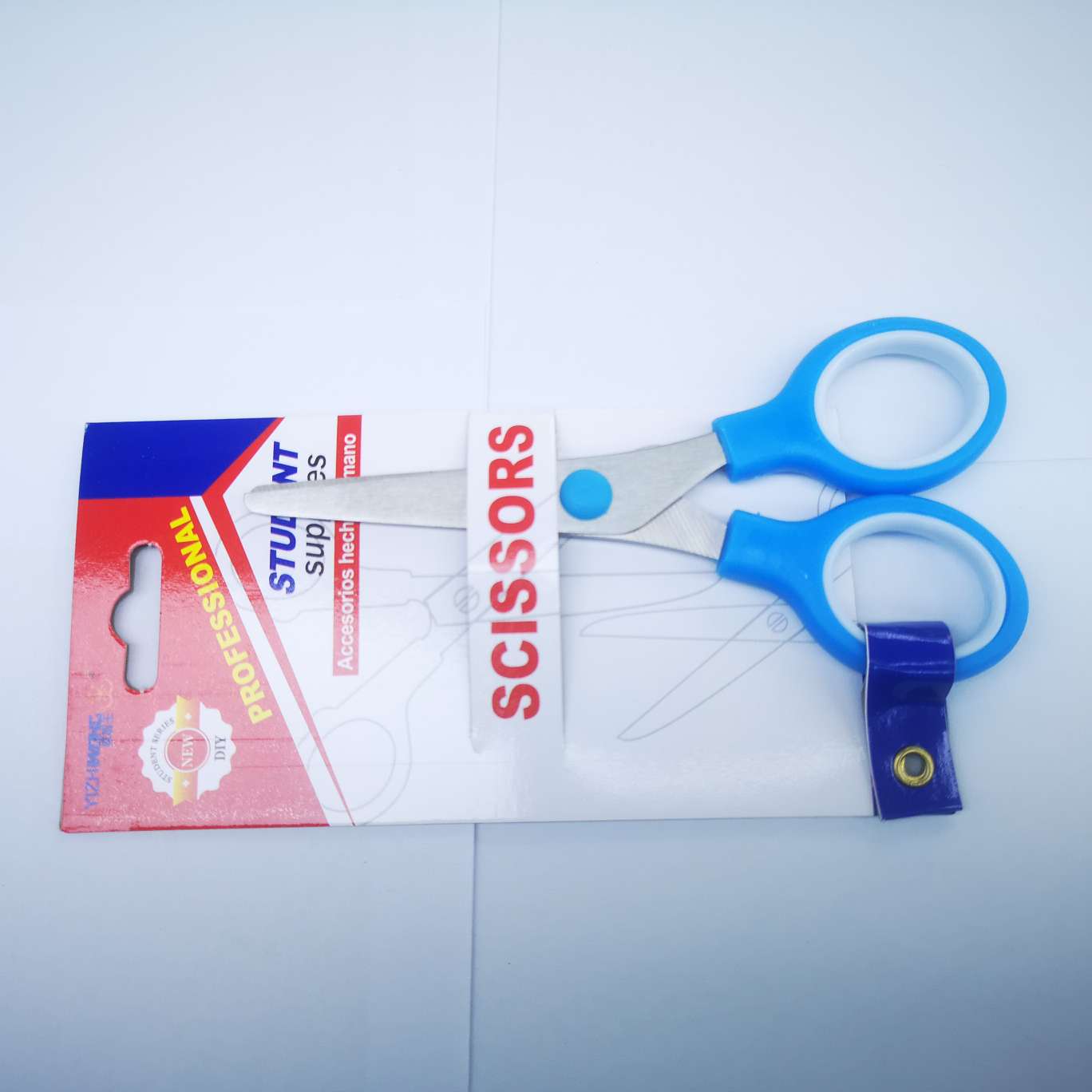 7026-D nail card scissors, 24 pieces per box, each box mixed in color, product size 13*6.5 pic 2