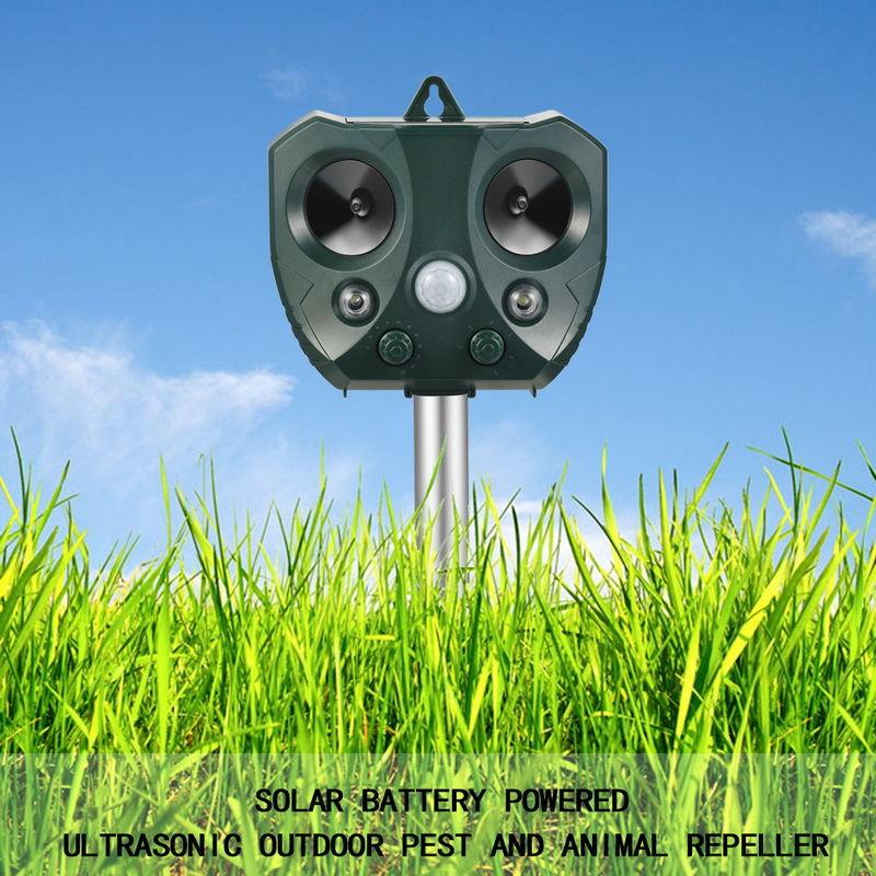 超声波驱鸟器驱鼠驱蚊器红外线户外太阳能动物驱赶器详情图1
