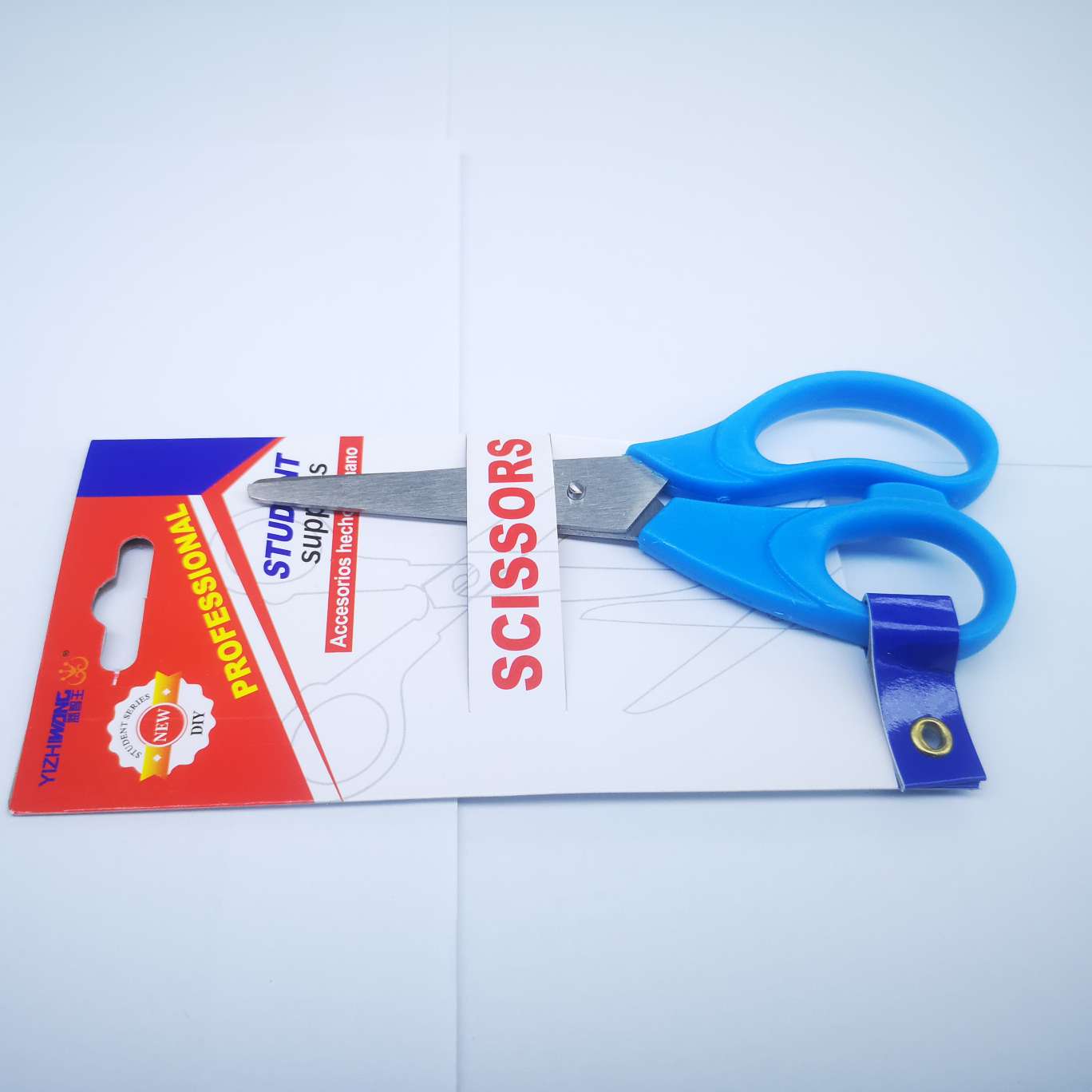 Yizhi King 7010-D Nail Card Scissors, 24 pieces per box, each box mixed in color, product size 13.5*6 detail image 3