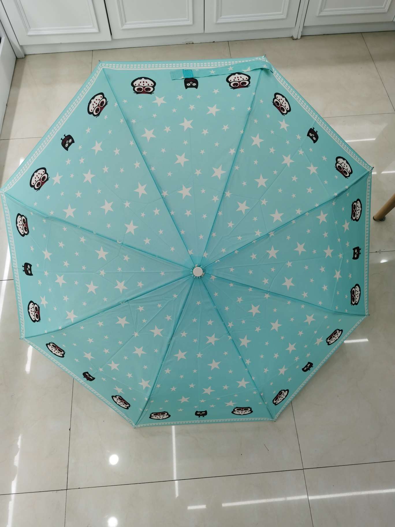 55x8k three-fold self-opening and closing aluminum frame windproof umbrella, item number 6303 details Picture