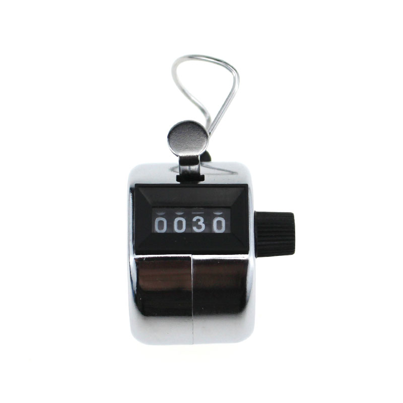 Cheap hand-held metal counter, four-digit hand-pressed mechanical counter details Picture