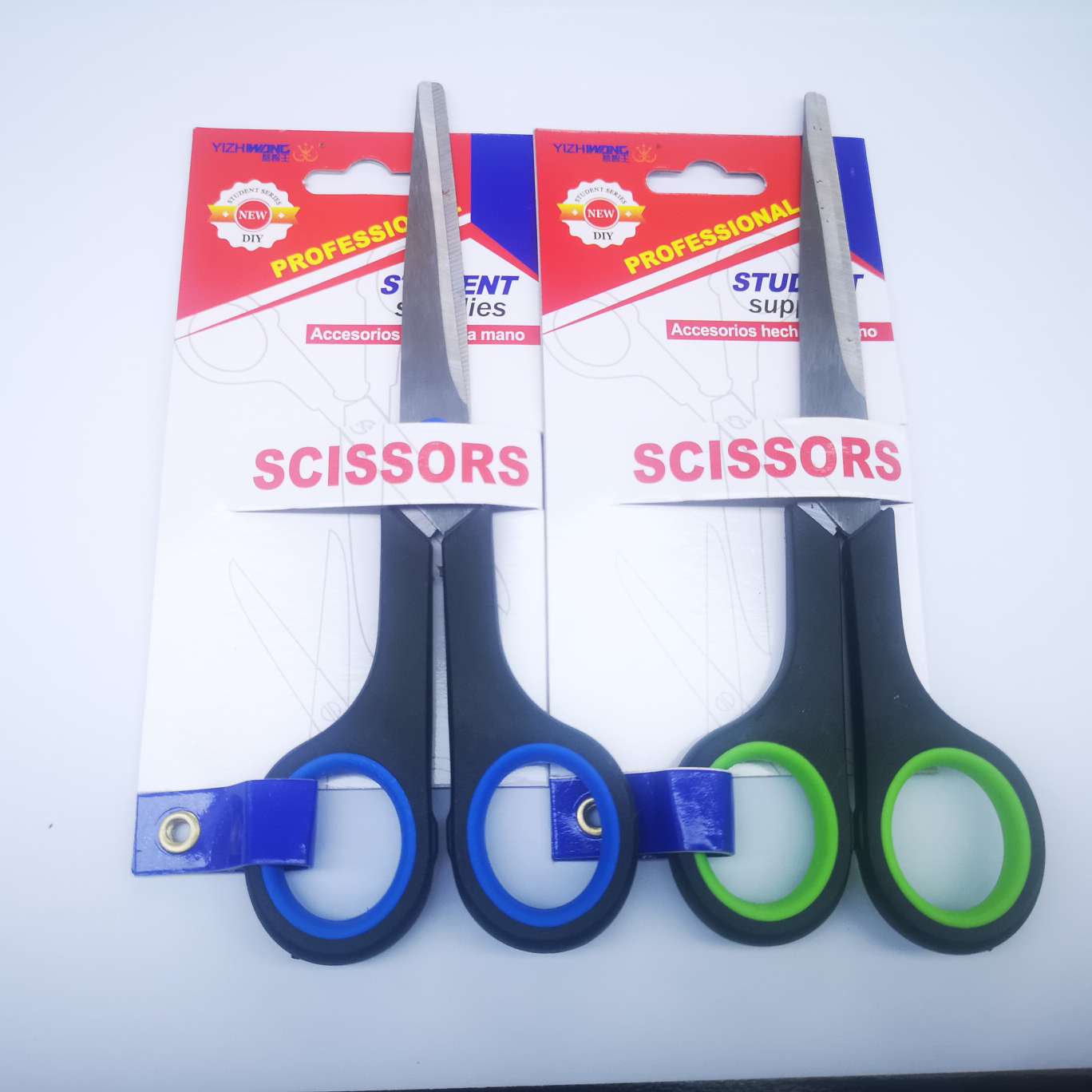 Yizhi King 7067-D Nail Card Scissors, 24 pieces per box, each box mixed in color, product size 17*6.5 detail image 3