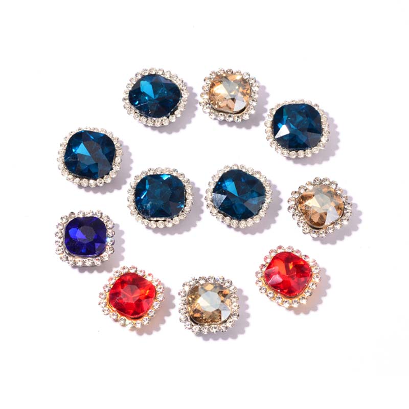 The drill inside the AF10*10 water drill is a 10* 10-sized square. White square sunflower double-layer pointed sole glass hand-sewn diamond diy shoes, clothing, Xichuan accessories Item Picture