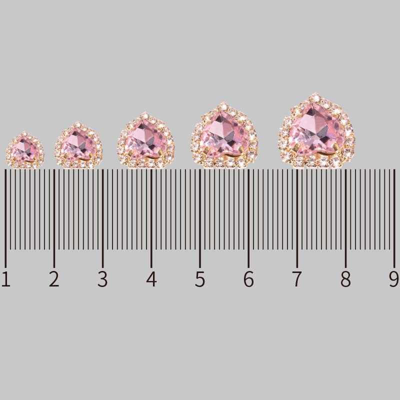 Inner diameter water drop 10*14MM, white shape welded edge crystal glass, hand-sewn diamond claws, diamond claws, diamond edge claw chain, diy headwear and hair accessory Item Picture