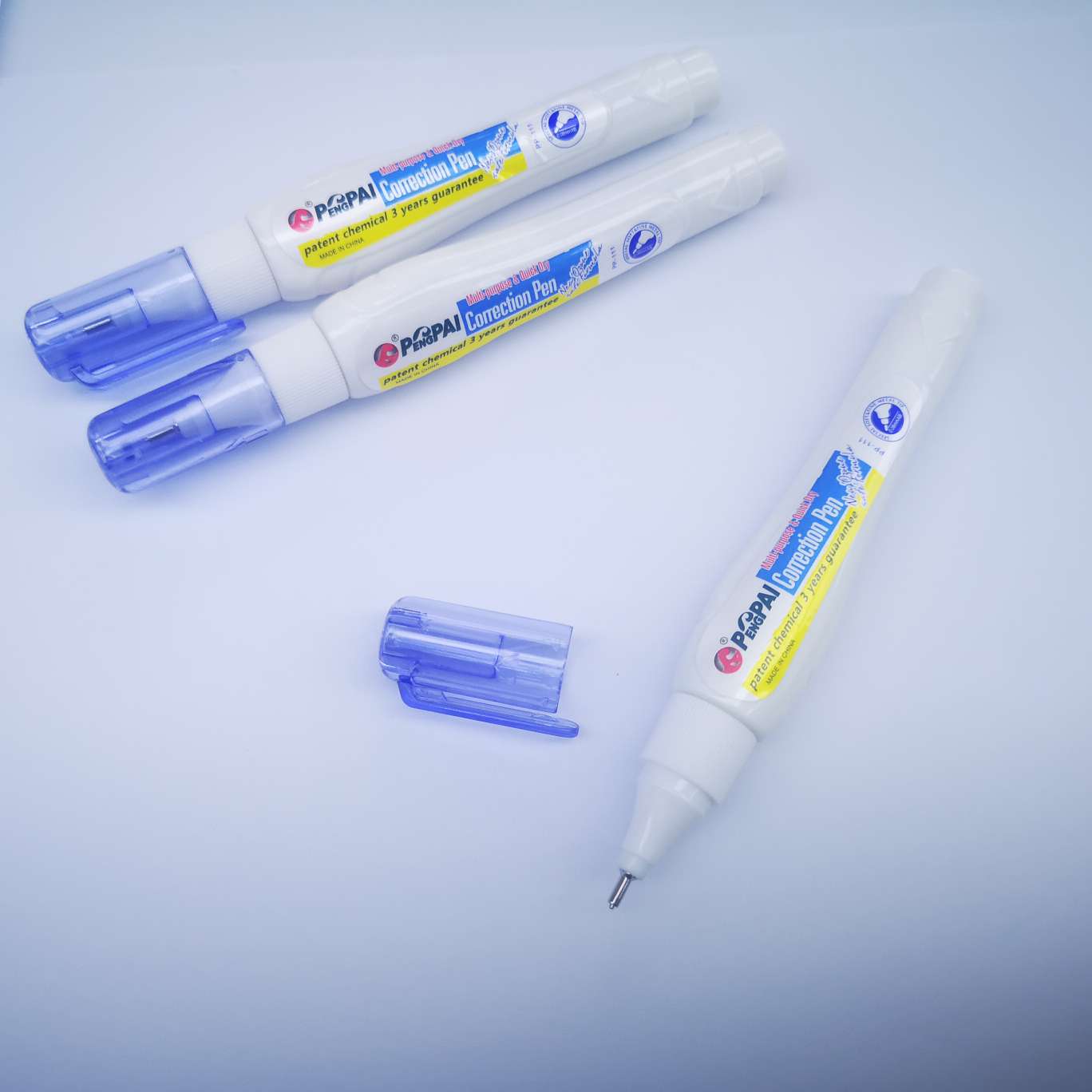 PP-111 correction fluid, 7ml, 12 pieces per box, steel head, smoother water flow, better coverage, and flat writing. detail image 6