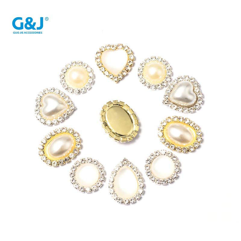 Pearl 16 with inner diamonds, large and small white pearls in stock, hot sale, cat's eye stone pearl edge claw chain wholesale, diy diamond-encrusted hair accessories, headwear accessories, nail art diamonds undefined