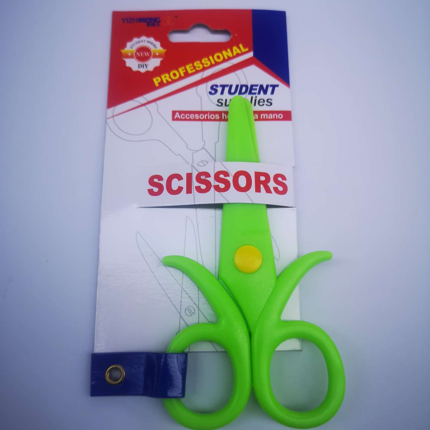 Yizhi King 7051-D Nail Card Scissors, 24 pieces per box, each box mixed in color, product size 11.5*6 detail image 2