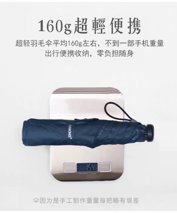 53.5x6k three-fold hand-opening carbon fiber colored plastic umbrella, item number 3248
