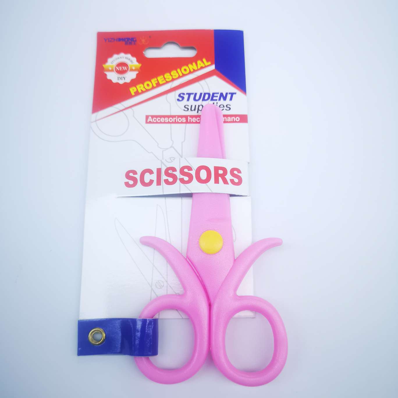 Yizhi King 7051-D Nail Card Scissors, 24 pieces per box, each box mixed in color, product size 11.5*6 detail image 1