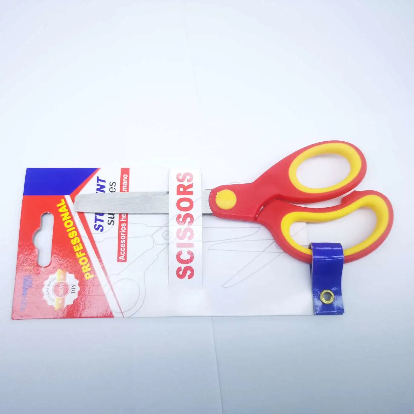 Yizhi King 7013-D Nail Card Scissors, 576 per piece, 24 pieces in a box. Student office scissors. The product size is 14.6*6 detail image 1