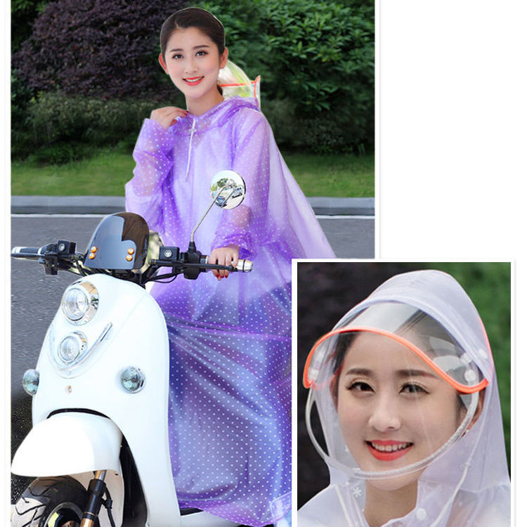 Raincoats for motorcycles, electric bikes, adult two-person electric bikes, outdoor riding, enlarged and thickened rain covers for men and women detail image 4