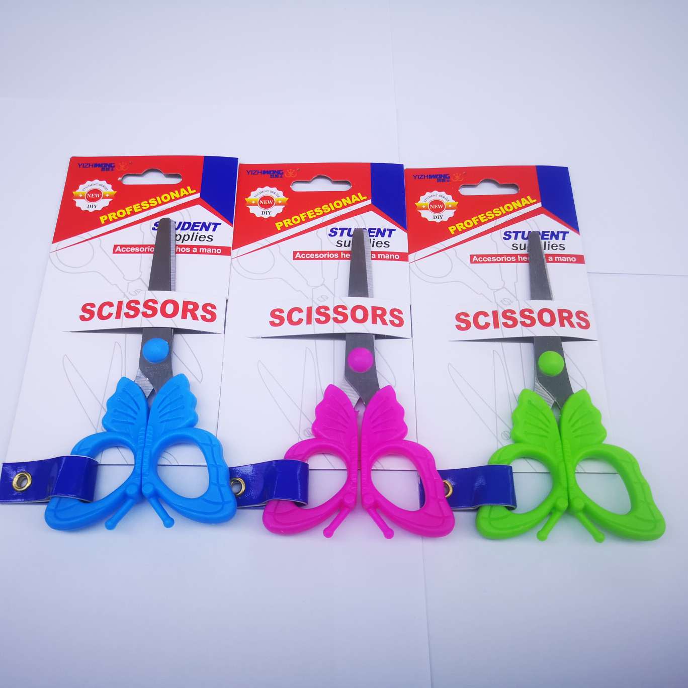 Yizhiwang 7053-D nail card Scissors, 24 pieces per box, mixed in each box, product size 12*6 detail image 1