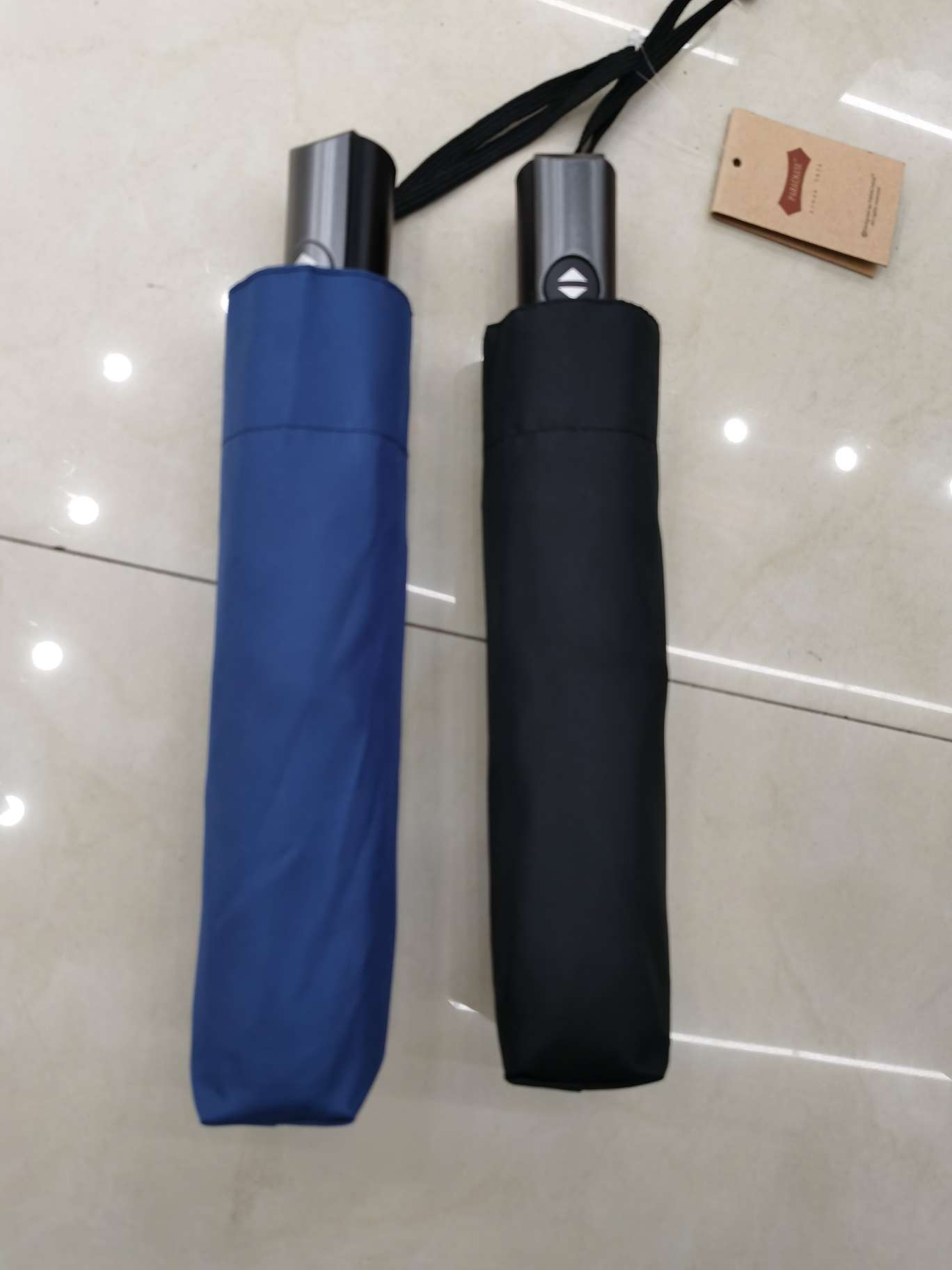 57.5X8K three-fold self-opening and closing iron frame windproof men's umbrella, item number 3241