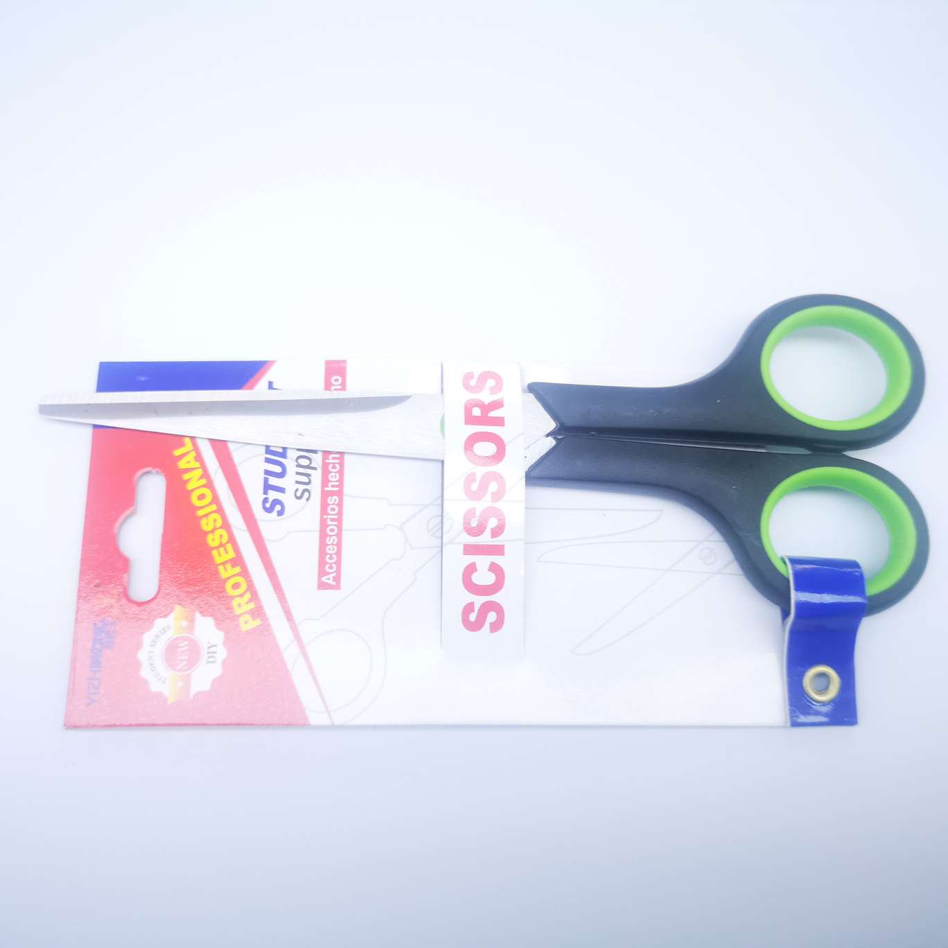 Yizhi King 7067-D Nail Card Scissors, 24 pieces per box, each box mixed in color, product size 17*6.5 detail image 2