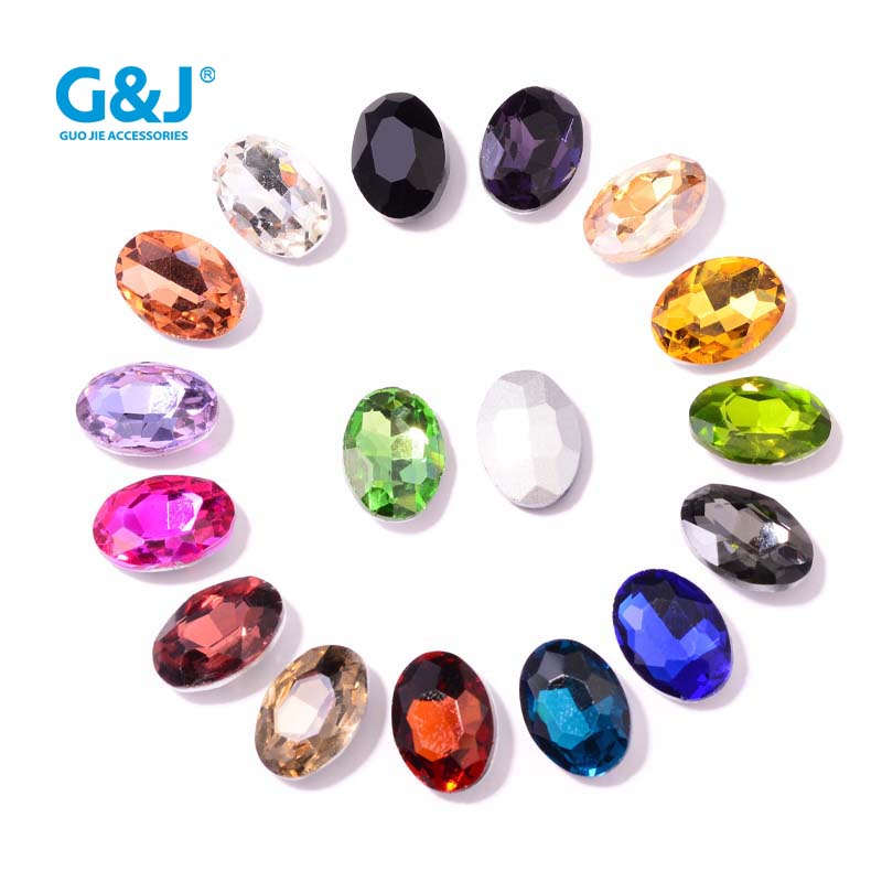 13*18MM white pointed oval, cross-border oval, special-shaped water diamond, pointed bottom diamond, diy jewelry accessories, nail sticker diamond, clothing and shoe materials undefined