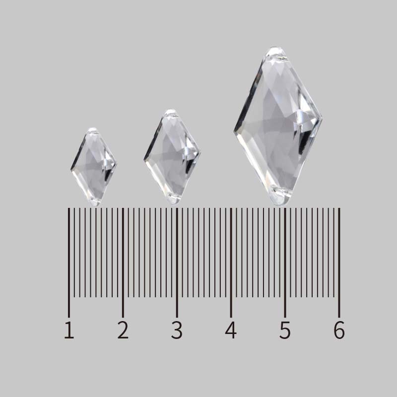 L9*15 rhombic pointed double-hole white, 2000/ package, factory wholesale acrylic rhombic colored hand-sewn drill, rhombic flat-bottom double-hole drill, clothing accessories and water drill undefined