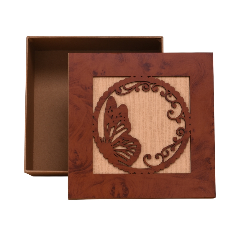 木面礼品盒定制精美韩版创意小清新木面盒子白底实物图