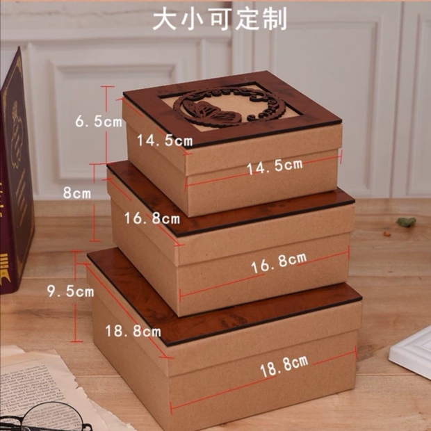 木面礼品盒定制精美韩版创意小清新木面盒子详情图6