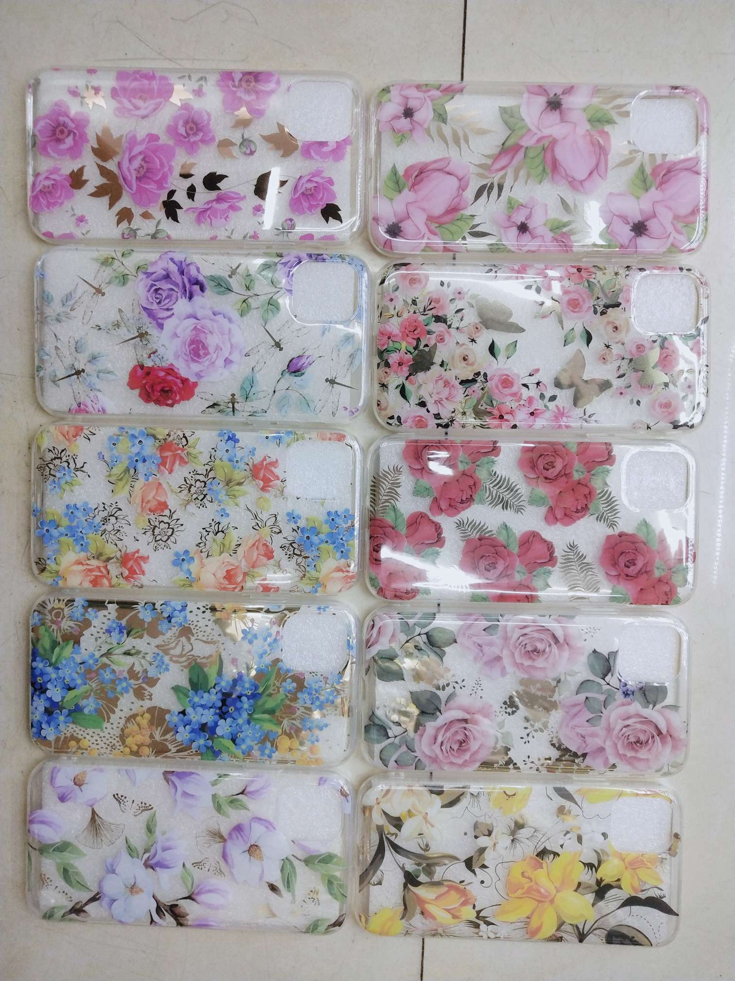 Printed electroplated IMD mobile phone case