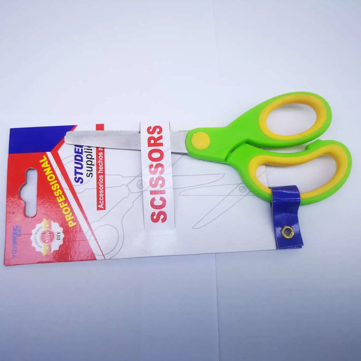 Yizhi King 7013-D Nail Card Scissors, 576 per piece, 24 pieces in a box. Student office scissors. The product size is 14.6*6 detail image 2