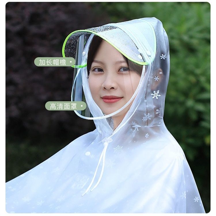 Raincoats for motorcycles, electric bikes, adult two-person electric bikes, outdoor riding, enlarged and thickened rain covers for men and women detail image 2