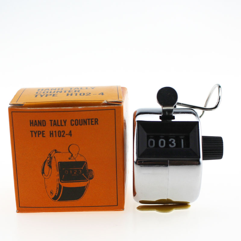 Cheap hand-held metal counter, four-digit hand-pressed mechanical counter undefined
