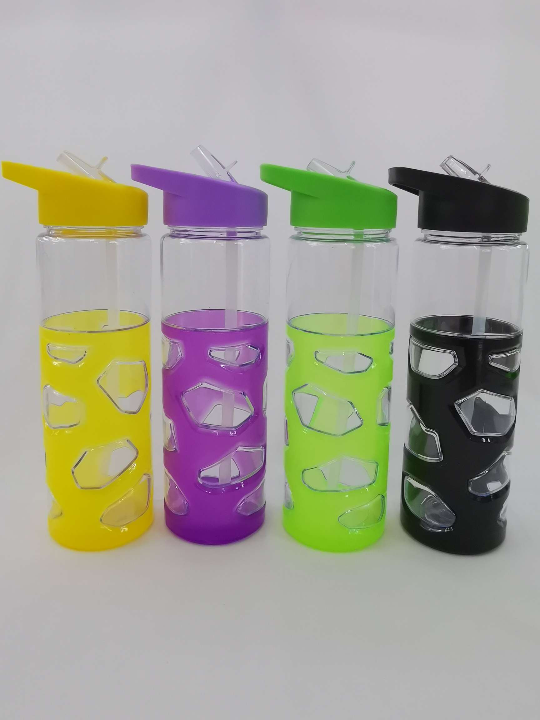 Creative outdoor space plastic water cup for both men and women, portable portable sports travel cold water cup factory direct sales detail image 1