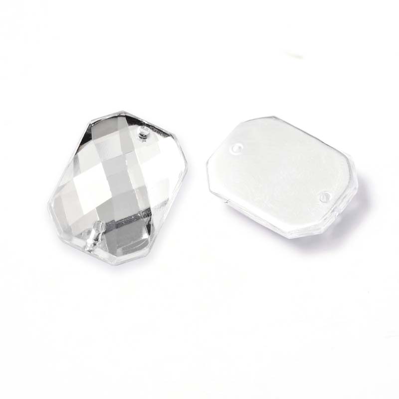 FE13*18 rectangular octagonal turtle face double-hole white 500 set double-hole flat-bottom long octagonal diamond earth face mahjong rectangular turtle face checkered hand-sewn square diamond bag diamond Specification image