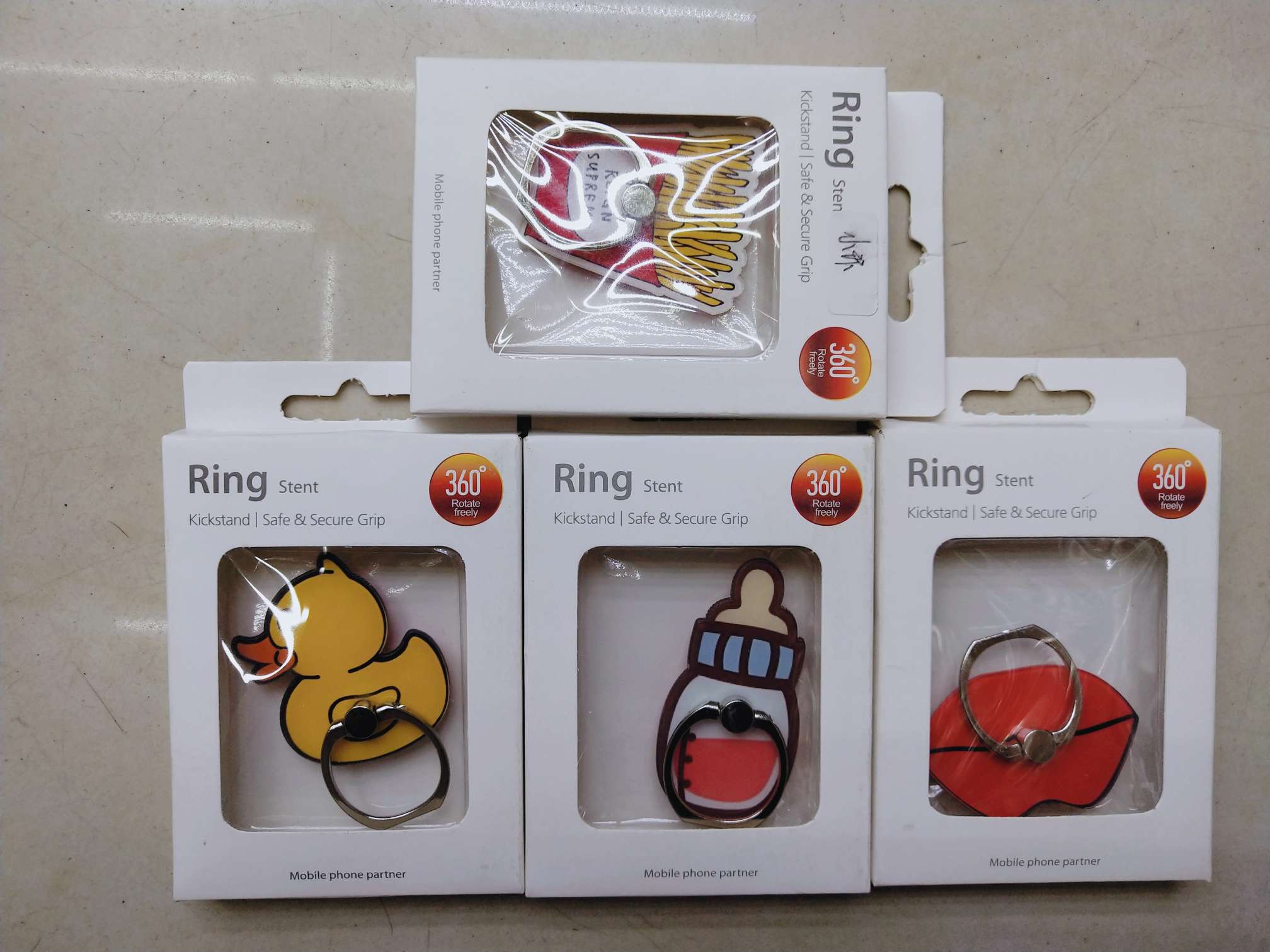 Roller plated small ring ring ring buckle mobile phone holder