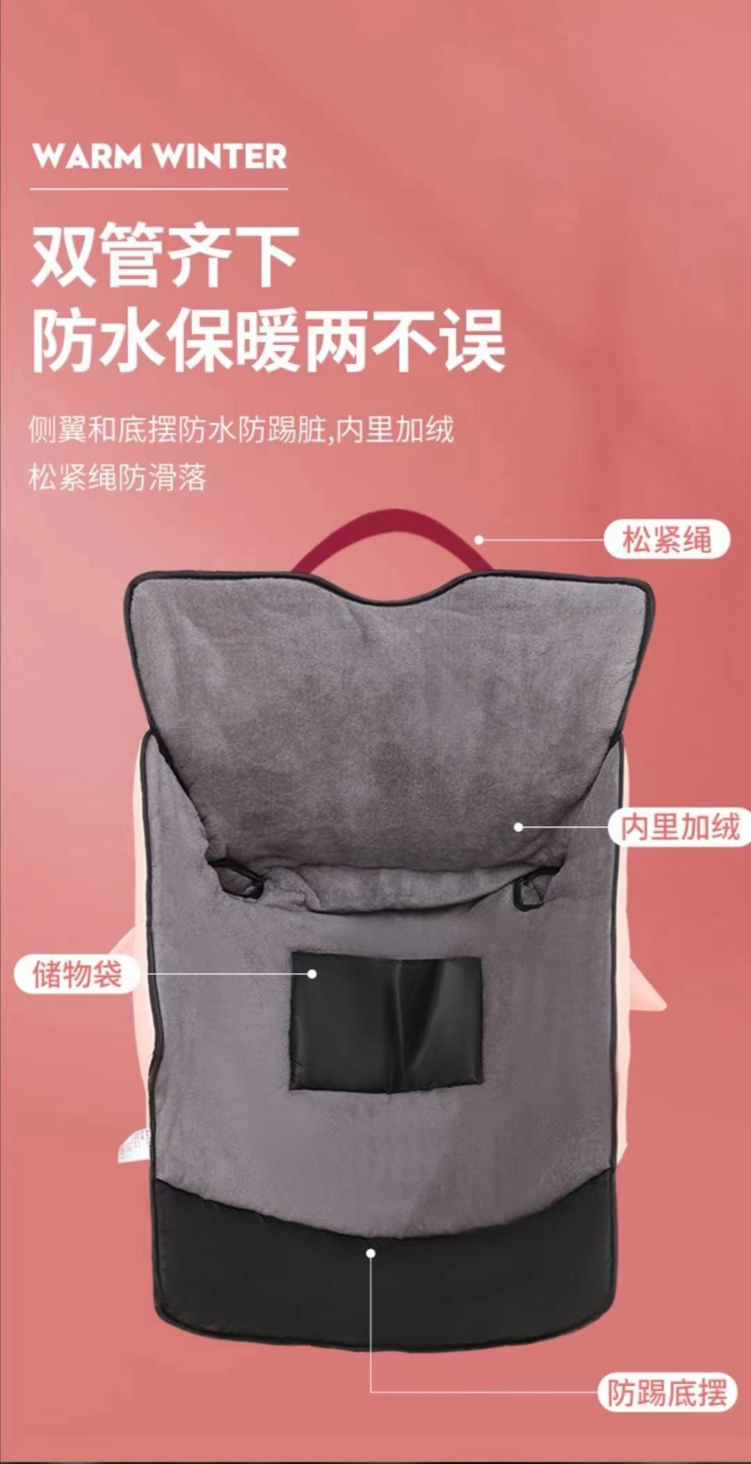 电动摩托车挡风被冬季加绒保暖电瓶自行衣电车防风罩详情图7