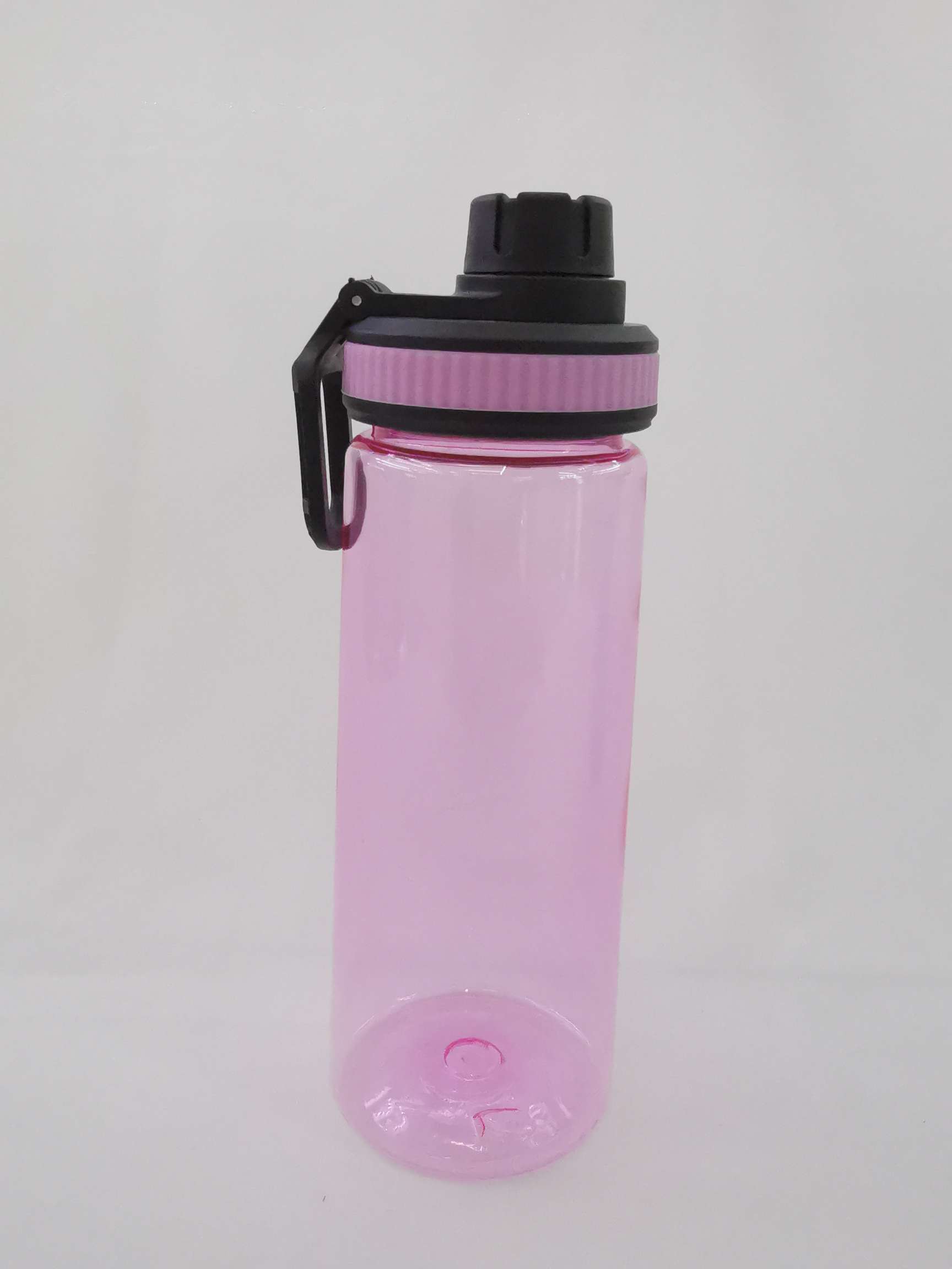 New fashionable solid-color plastic water cup, creative sports student leak-proof plastic cup Item Picture