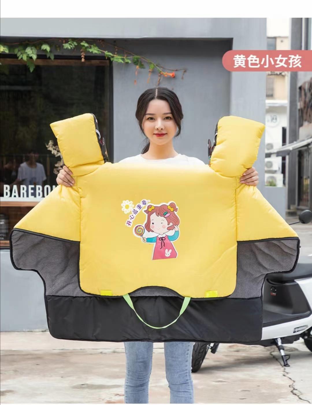 电动摩托车挡风被冬季加绒保暖电瓶自行衣电车防风罩详情图10