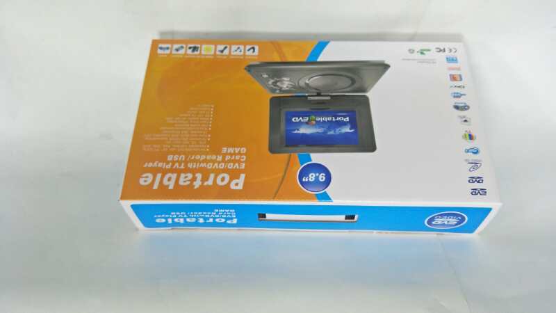 9.8标移动DVD，翻盖移动DVD，带屏幕的移动DVD详情图1