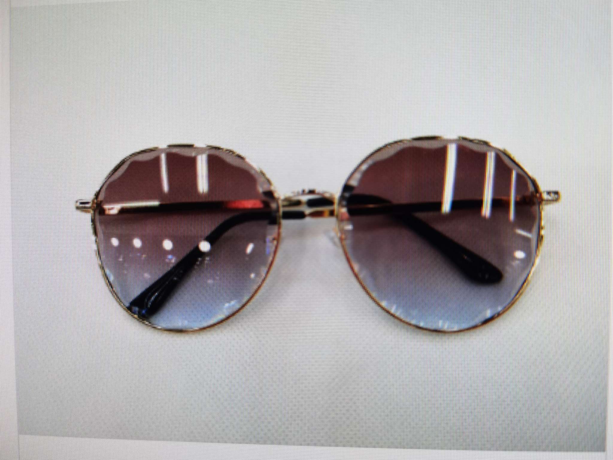 NC5007 sunglasses for women's UV protection, big round face, popular online celebrity, 2020 new fashionable Korean-style sunglasses detail image 1