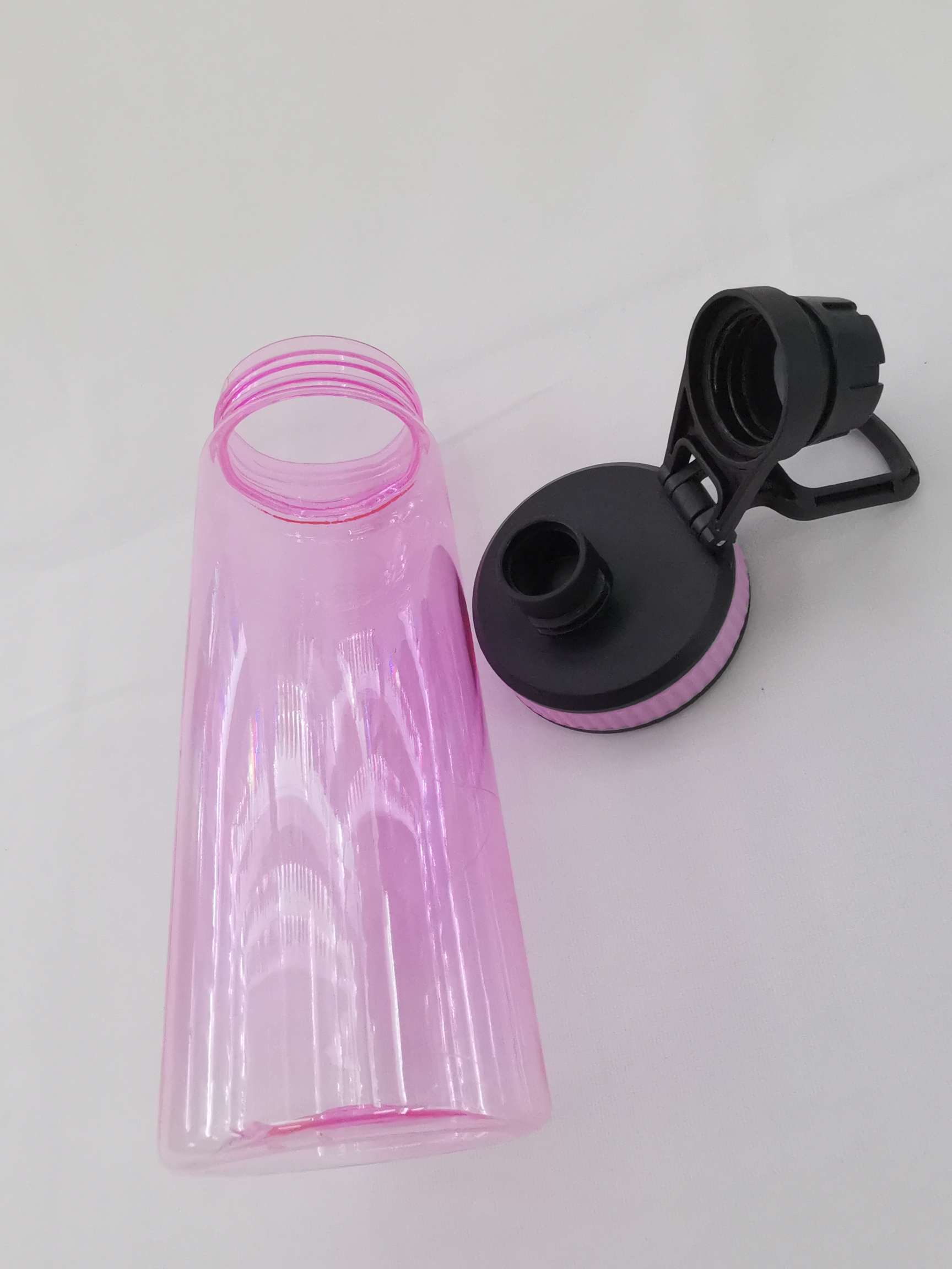New fashionable solid-color plastic water cup, creative sports student leak-proof plastic cup Specification image